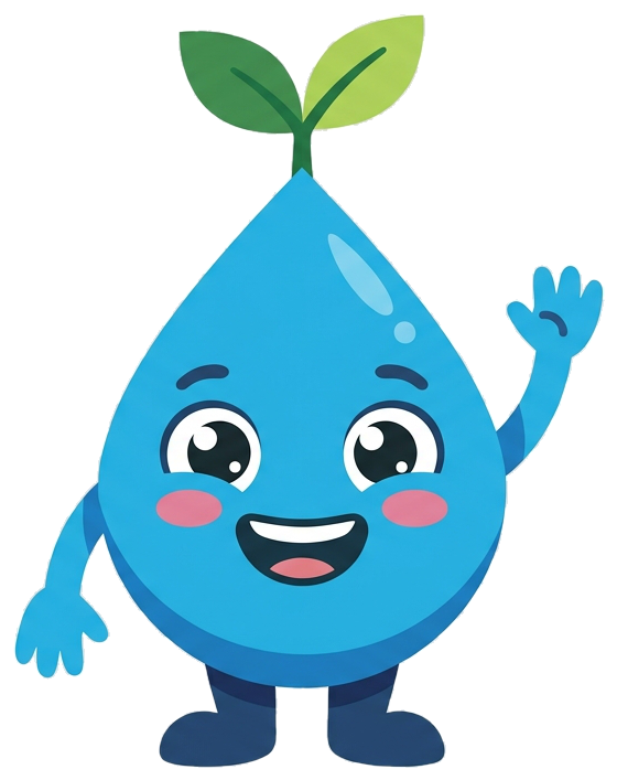 Gotín, la mascota de Aguas de Santandercito, saludando